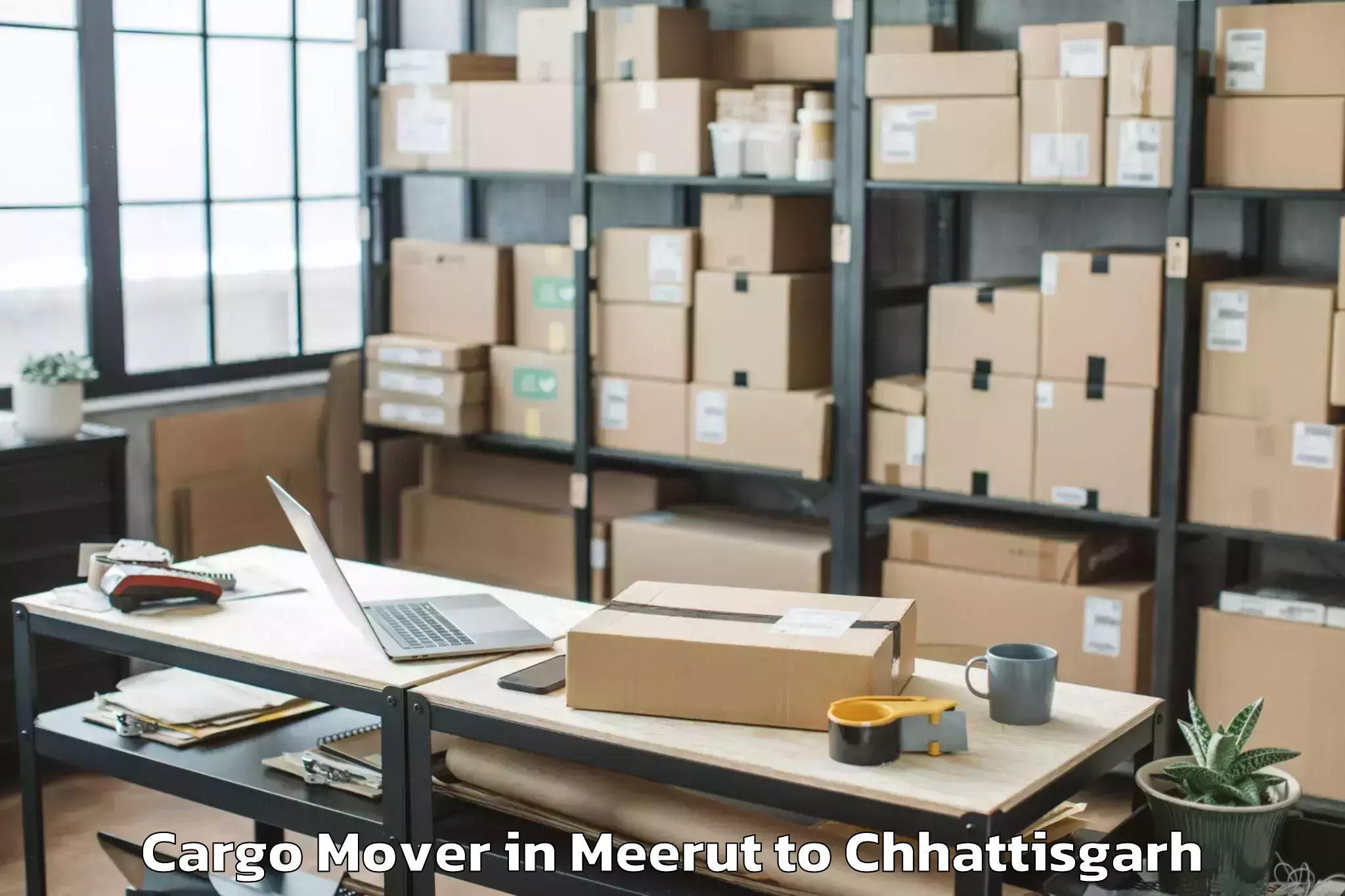 Book Meerut to Chhuriya Cargo Mover Online